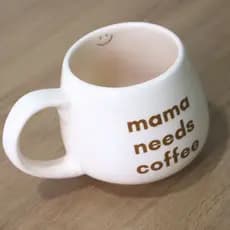 Caneca Diferenciada Oval Jumbo Moon Bojuda Artesanal Cerâmica Presente Xícara Grande