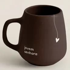 Caneca OVAL Jovem Senhora Cuide de você Eu reclamo Diferenciada Bojuda Cerâmica Xícara Grande Moon