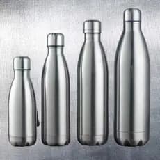 Garrafa Inox Boliche 500ml 750ml 1000ml Squeeze Água Gelada Caminhada Academia suco