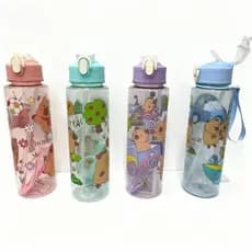 Garrafa Kapivara Garrafinha 750ML COM CANUDO Lancheira Escolar Infantil Passeio Academia  lembrancinha suco 2