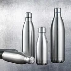 kit 5 Garrafa, Inox Boliche 500ml 750ml 1000ml Squeeze Água Gelada Caminhada Academia suco