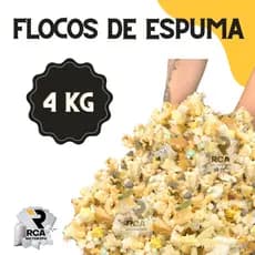 Flocos de Espuma triturada para enchimento de puffs e almofadas 4 kg