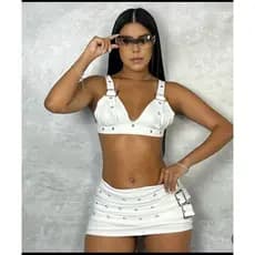Conjunto Gringa moderno com fivela