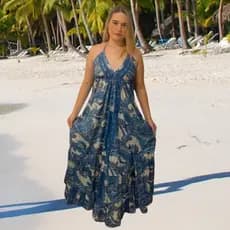 Vestido Longo Indiano Costa Nua Elegante Vestido Longo Indiano Vestido Longo Costa Nua Costa Nua Vestido Costa Nua