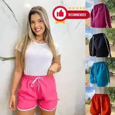 Short Tactel Feminino, leve e soltinho shortinho para academia saída de praia moda verão roupa de academia