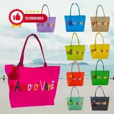 Bolsa Feminina de Praia Grande de Ombros Atiracolo Piscina