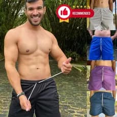 Shorts Masculino Tactel Casual Academia Esportes Exercícios Corrida Futebol Esportes ao ar livre Shorts Masculino Short