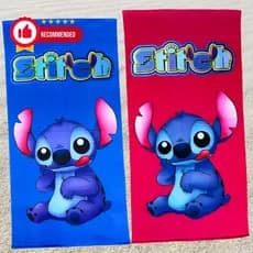 Toalha Infantil Banho Praia Algodão Lilo Stitch e Angel