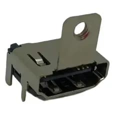 Conector Hdmi Fêmea Com Suporte Para Parafuso 4 Terminais
