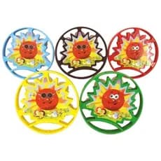 Kit com 2 PANDEIRO PANDEIRINHO INFANTIL DE PLÁSTICO 15 cm Brinquedo Menino Menina Lembrancinha