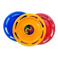 Kit C/2 UNIDADES Brinquedo De Lançar Frisbee Cores Sortidas Plástico Disco De Arremesso Giratório
