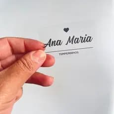 Kit 63 Etiquetas Adesivas à Prova d’Água para Temperos e Mantimentos Vinil Transparente Premium