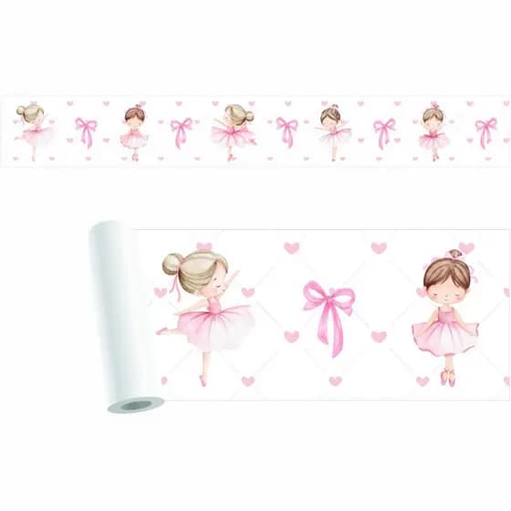 Faixa Adesiva Parede Decorativa Quarto Infantil Bailarina