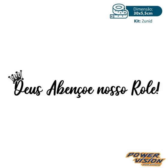 Adesivo de Parede Deus Abençoe o Rolê