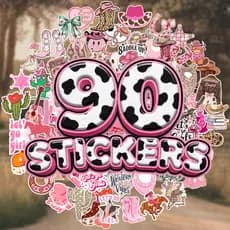 Cartela De Adesivos Agro Cowgirls Roça Stickers Country 90un