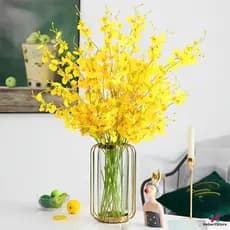 kit com 10 pcs orquídea dançante orquídea artificial elegante planta para decoração