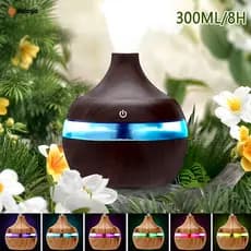 Umidificador E Aromatizador De Ar Grande 8H 300ML Difusor Ultrassônico Elétrico Aromatizador Com Luz LED
