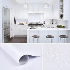 Papel Adesivo Envelopamento Branco Opaco Fosco 45cmx10m (promoção)