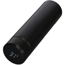 Garrafa LED Térmica Café, Água C/Sensor De Temperatura Preto