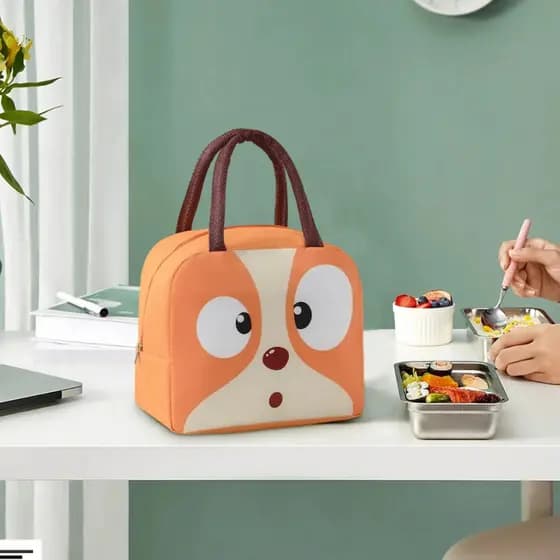 Bolsa Térmica Lancheira Escolar com Alça Estampas de Animais Kapbom