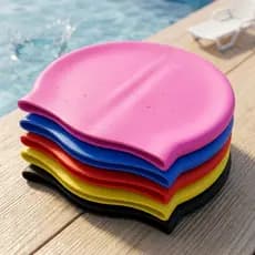 Touca de Natação Silicone Confortável Antiderrapante Piscina Adulto e Infantil