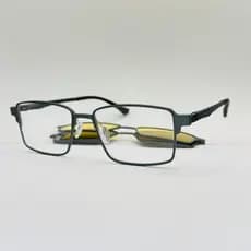 Armaçao de oculos de Aluminio,Clip-On,3em1,modelo quadrado,classico