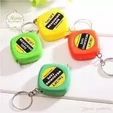 Kit 6/12/24  Mini Fita Métrica Retrátil Trena 1ate 1 metros Fofa Chaveiro Portátil Para Mochila