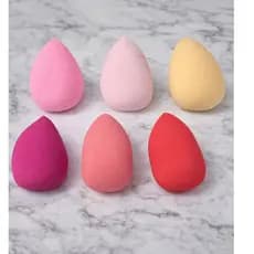 Kit Esponja de Maquiagem Gota Power Puff Cute – Super Macia (2/6/12 Unidades)