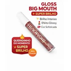 Gloss Volumoso Big Mouth Phallebeauty 4ml – Brilho Intenso (Rosa) | Original