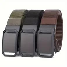 Cinto Tático Masculino Nylon Ajustável Fivela Automática Militar Resistente Esportivo