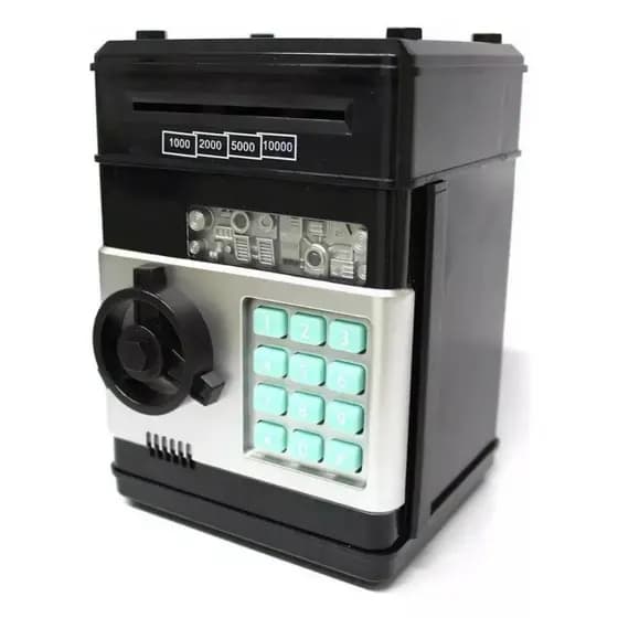 Cofre Digital Eletrônico Puxador Notas Moedas Automático
