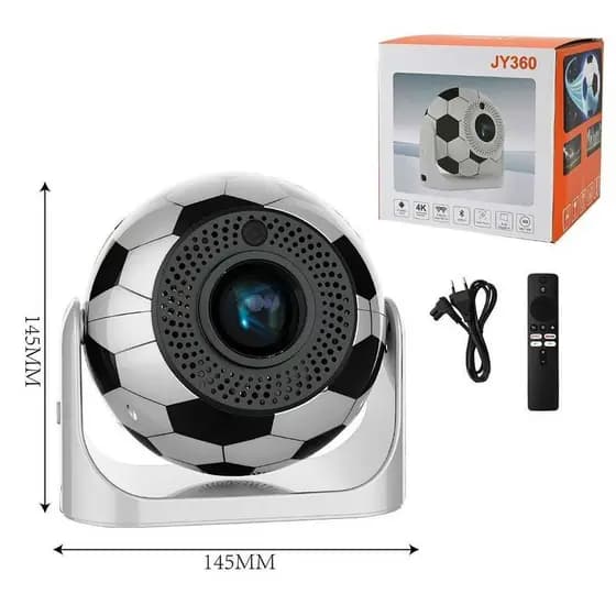 YJ 360 Projetor Portátil 4K Mini Projetores De Filmes Com Foco Elétrico Entretenimento Doméstico WiFi6