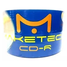 Disco Virgem Cd-r Maketech Printable De 52x Por 50 Unidades