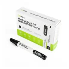 Marcador de Quadro Branco Preto | Go Office cx com 12