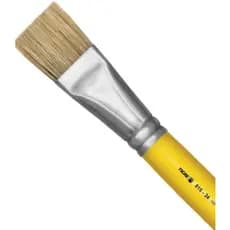 Pincel artesanal Chato 815 N.24 Amarelo - Pinceis Tigre