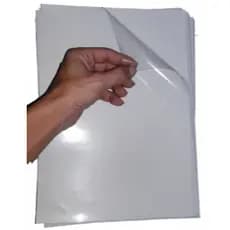 10 Folhas Adesivos Vinil Transparentes Para Jato De Tinta A4- NÃO resistente a água