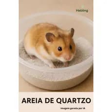1Kg Areia Quartzo Premium 00 Banho Seco Hamster, Gerbilo, Chinchilas e roedores domésticos