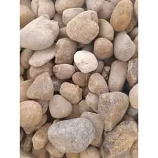 Seixo Cascalho de Rio N2 Médio – Pedra Natural Arredondada Ideal Para Jardins Vasos Decoração