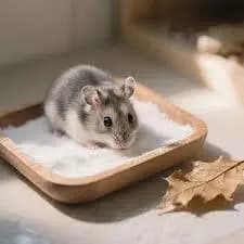 2Kg Areia de Quartzo Fina Nº00 para Roedores | Banho Seco Sem Odor para Hamster  | Natural e Segura