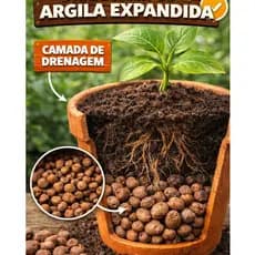Argila Expandida Drenagem Para Plantas Vasos Jardim