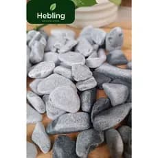 Pedra Ornamental Seixo Grafite Cinza N1 Tamanho Médio Decoração Jardim Vaso Aquário Terrário