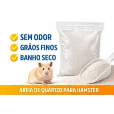 Areia de Quartzo 00 Bege para Hamster e Roedores | Banho e Higiene
