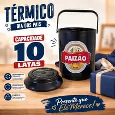 Cooler Térmico 10 Latas Presente Dia Pais Caixa Térmica Alça Plástico Resistente