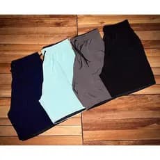 Kit 04 Bermudas Mauricinho Moda Praia Básicas - Azul Marinho, Branca, Cinza e Preta - Promoção!