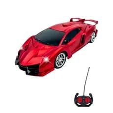 Carrinho Ferrari Controle Remoto Com Farol Em Led Recarregavel Esportivo Grande Brinquedo Infantil Diversao