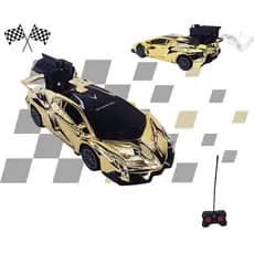 Carrinho De Controle Remoto Recarregável Fumaça Led Ferrari