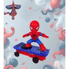 Homem Aranha Skatista Robô Eletrico Herói Led