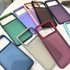 Capa case SPACE Acrílico Fosca Anti Impacto  Para  Xiaomi Poco X6 pro com borda Space