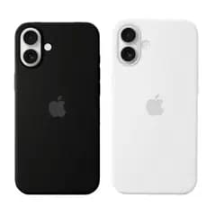 Kit 2 unidades Case  aveludado Para iPhone Nas Cores Mais Vendidas ( Preto / Branco ) 16 16pro 16plus 16promax