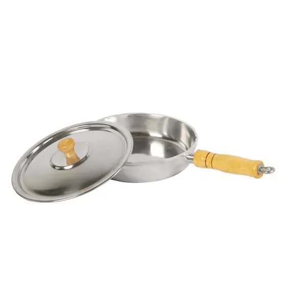 Frigideira de Aluminio Fundido Polido Batido Grosso com Tampa 20 ao 40